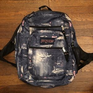 JanSport Big Student Jean Splatter Backpack